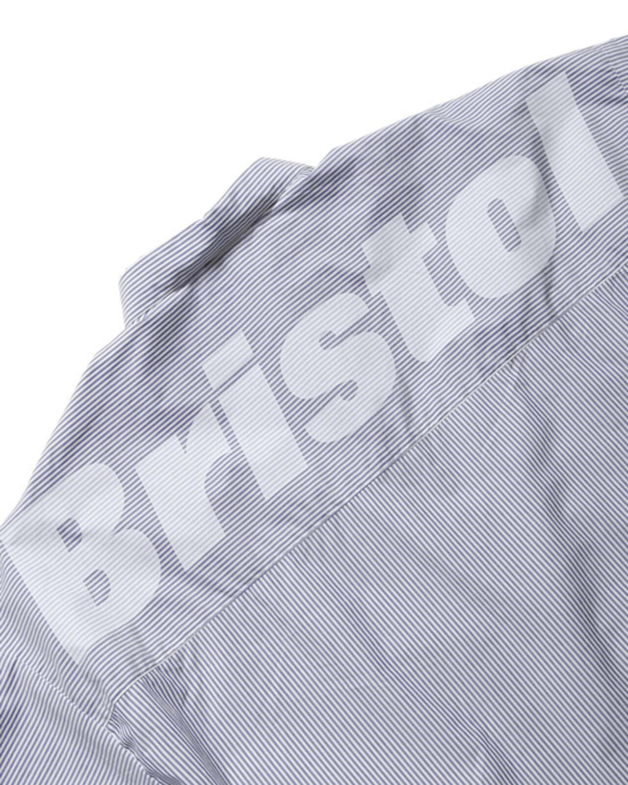 BIG LOGO S/S BAGGY SHIRT,NAVYSTRIPE, large image number 2