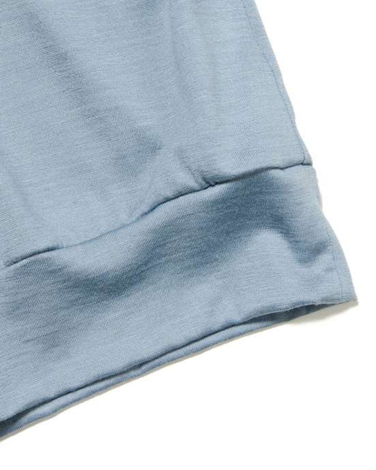 WASHABLE WOOL S/S TOP,LIGHT BLUE, large image number 3