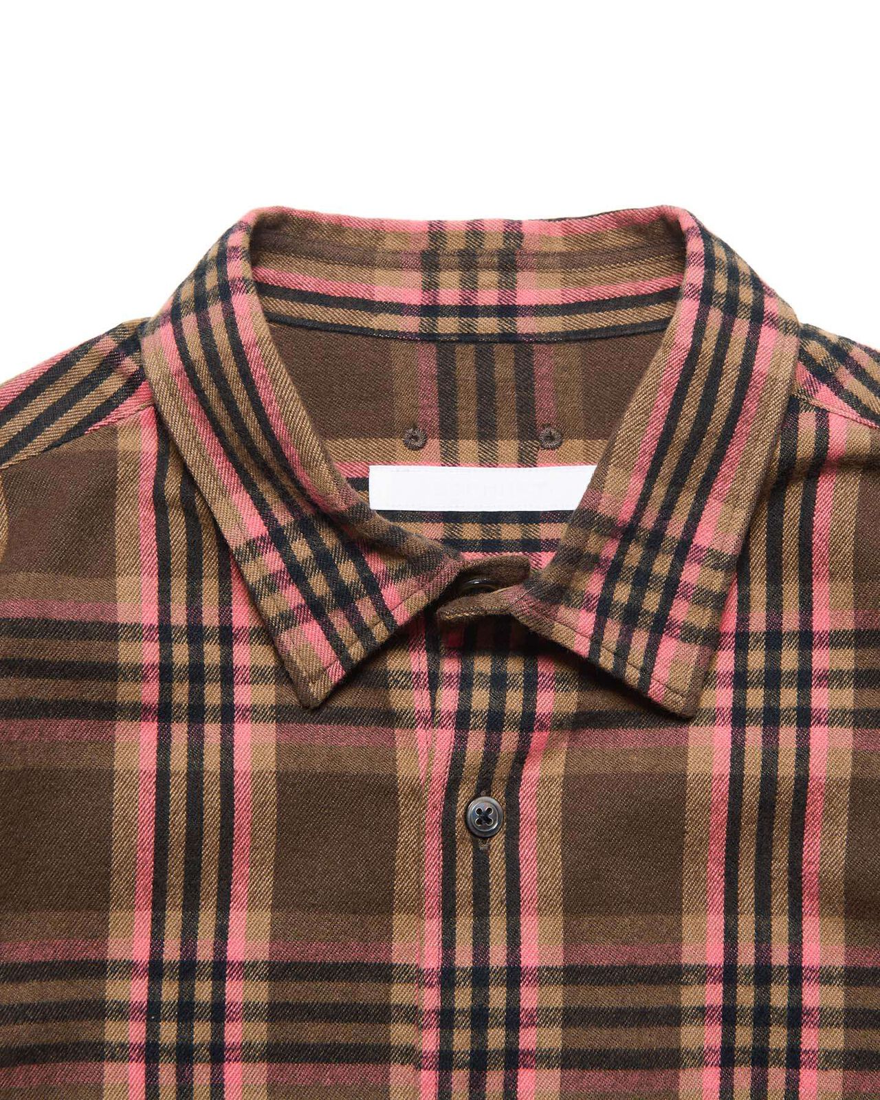 FLANNEL CHECK RIBBED SHIRT,BROWN, large image number 2