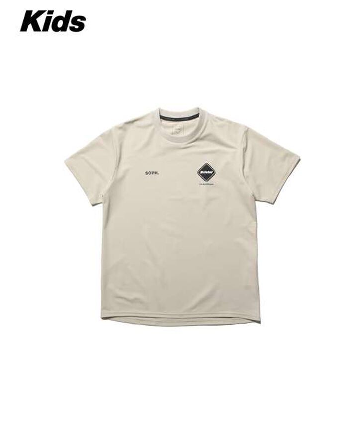 AUTHENTIC LOGO S/S TEAM TOP,BEIGE, medium