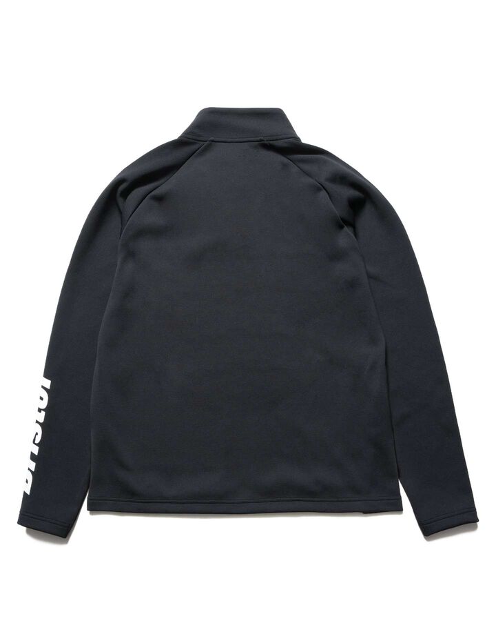 QUARTER KNIT ESSENTIAL HALF-ZIP TOP,BLACK, medium image number 1