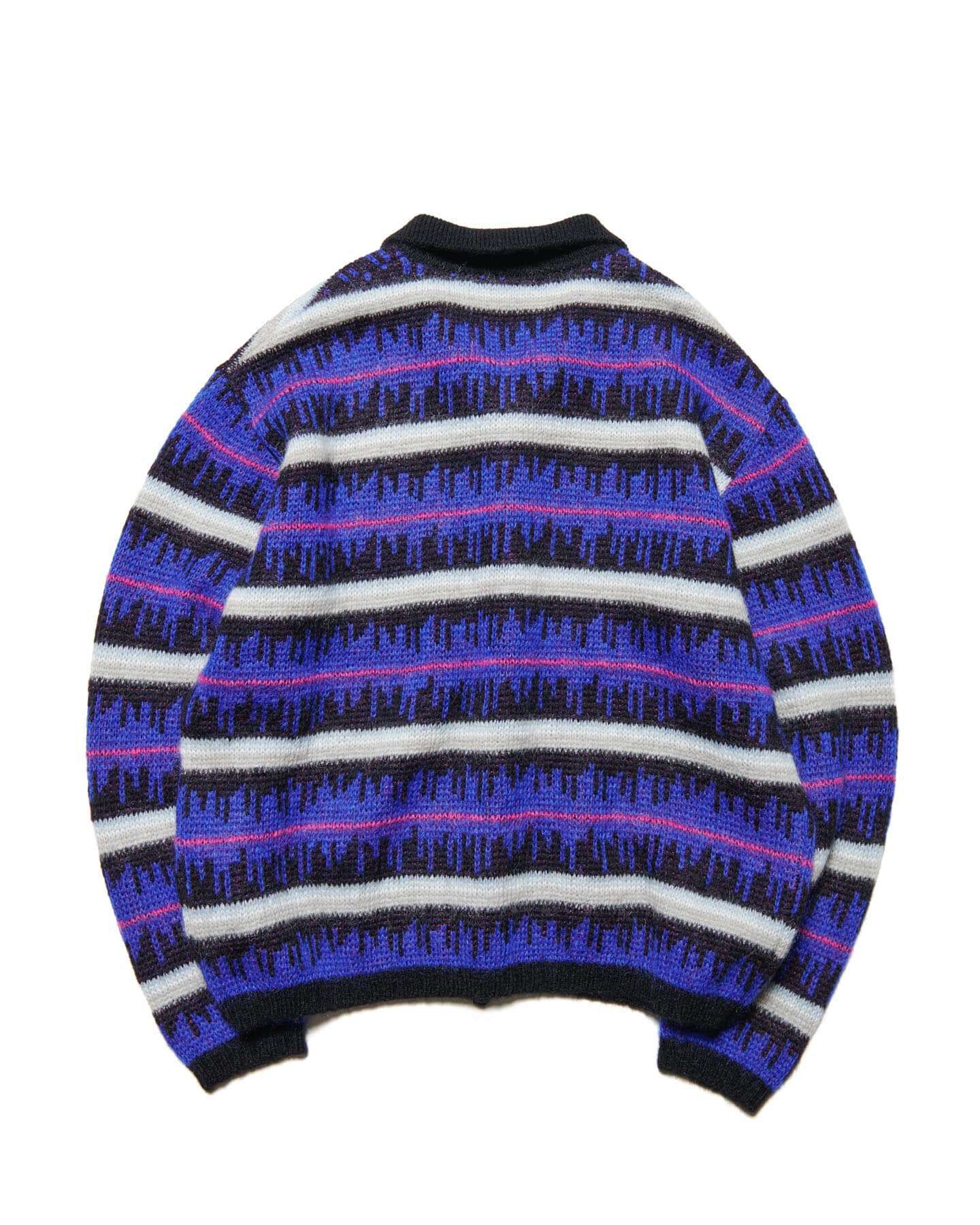 uniform experiment MOHAIR BORDER KNIT 3 Uniform Experiment Men's