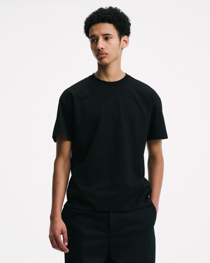 LUSTER COTTON ESSENTIAL S/S TEE,GREIGE, medium image number 3