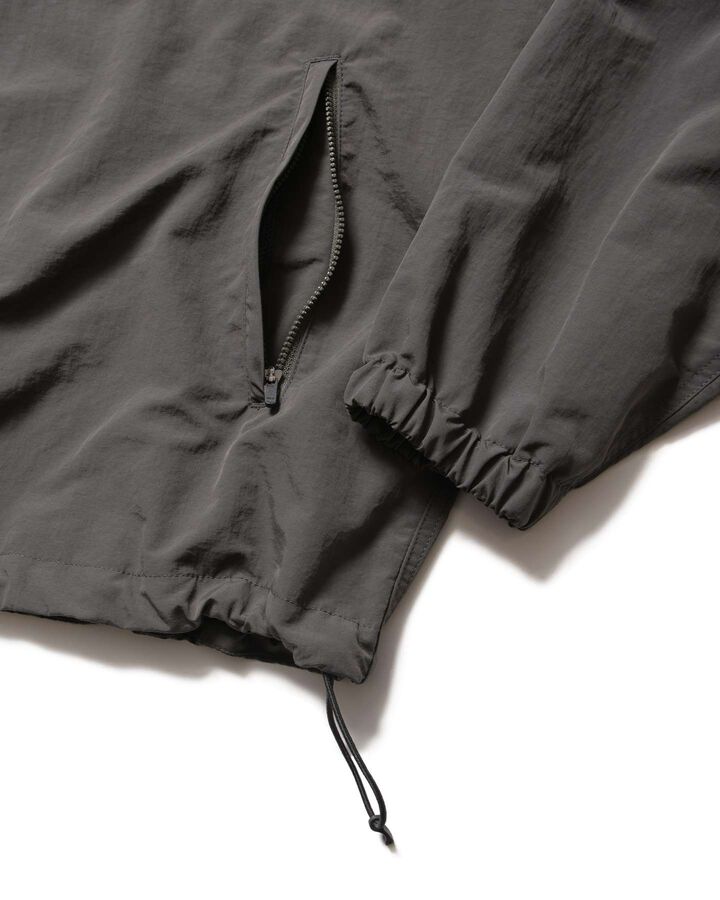 NYLON QUARTER-ZIP BLOUSON,CHARCOAL GRAY, medium image number 3