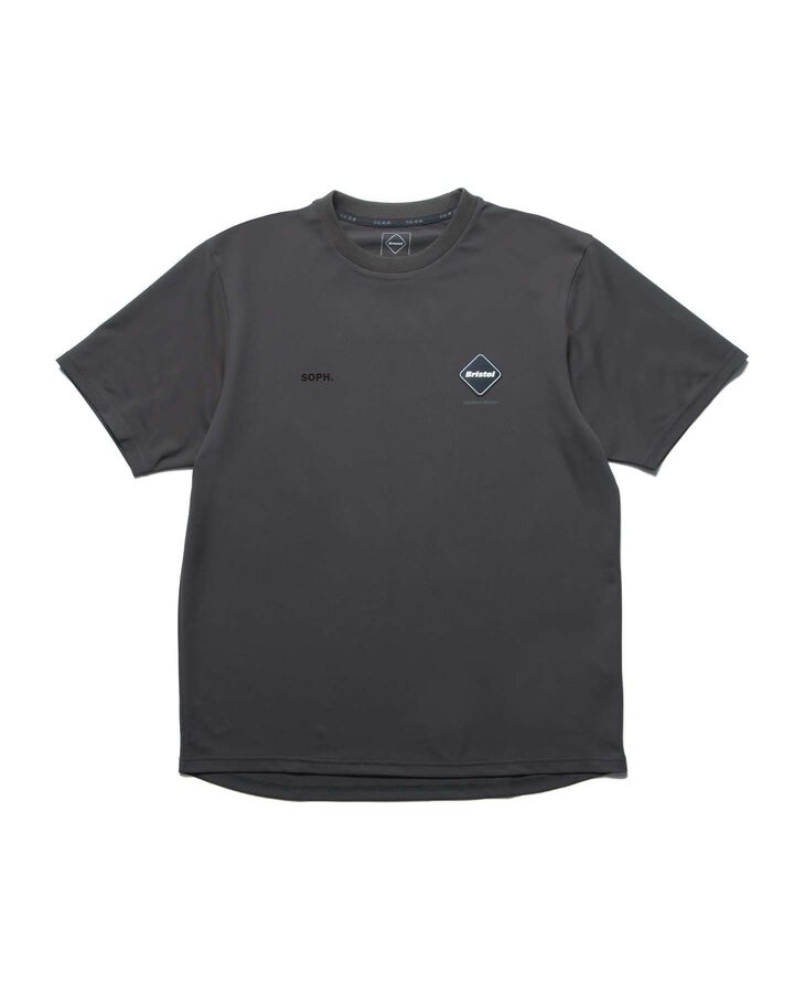 S/S ATHLETIC TOP,CHARCOAL GRAY, medium image number 0