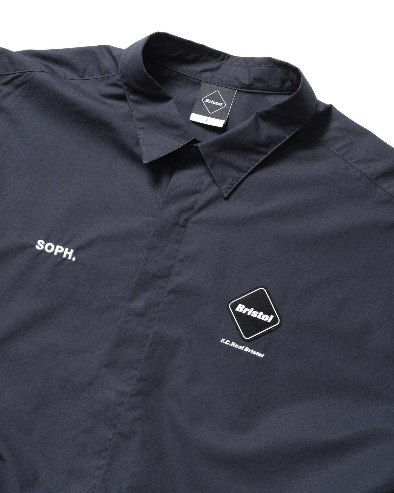 AUTHENTIC FLY FRONT L/S SHIRT,NAVY, large image number 2