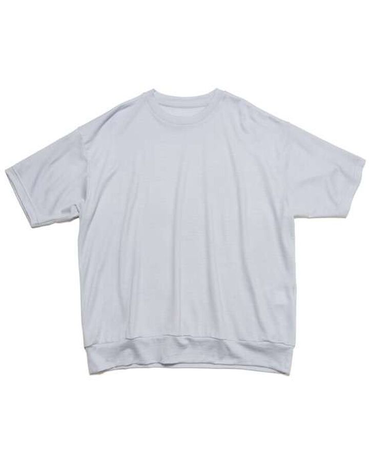 WASHABLE WOOL S/S TOP,GRAY, medium