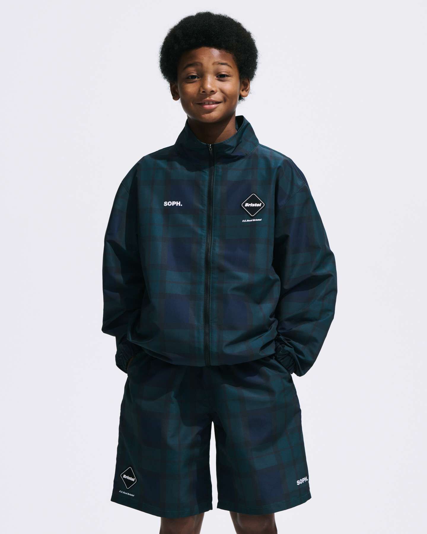 PLAID VENTILATION PRACTICE JACKET