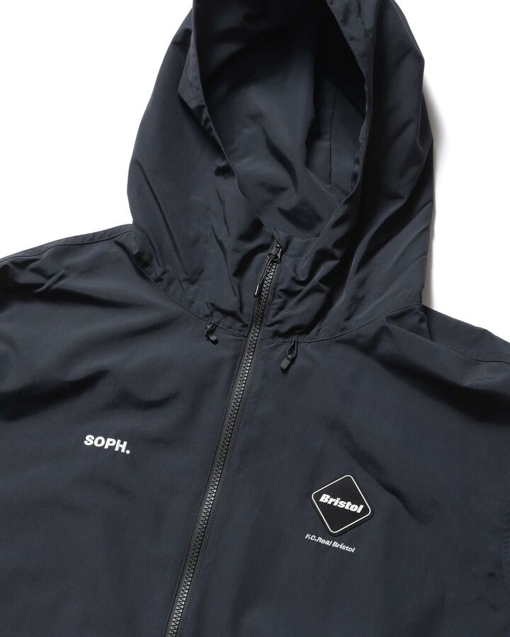 SUPPLEX NYLON HOODED BLOUSON,BLACK, medium image number 2