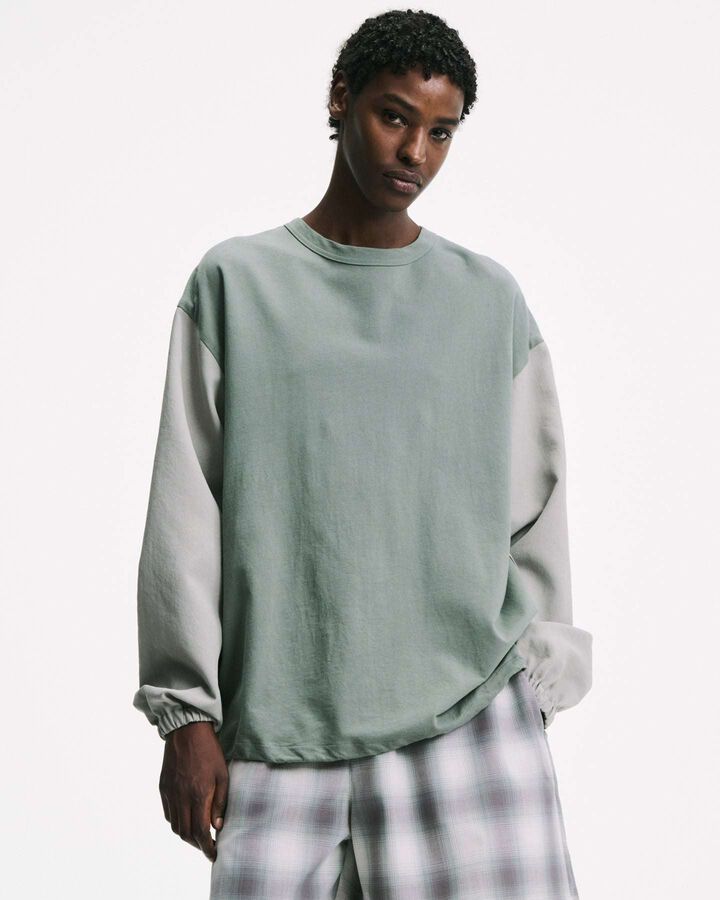 FABRIC-MIX L/S TOP,BLACK, medium image number 6