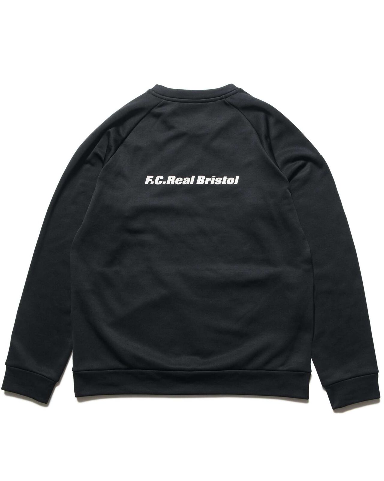 STRETCH FLEECE CREWNECK TOP,BLACK, large image number 1