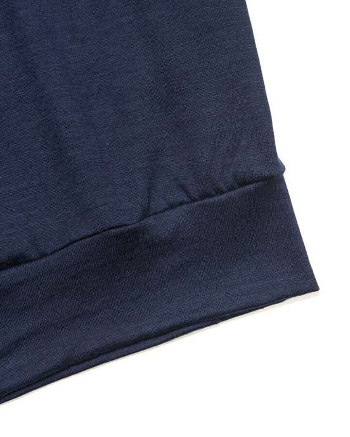 WASHABLE WOOL S/S TOP,NAVY, medium image number 3