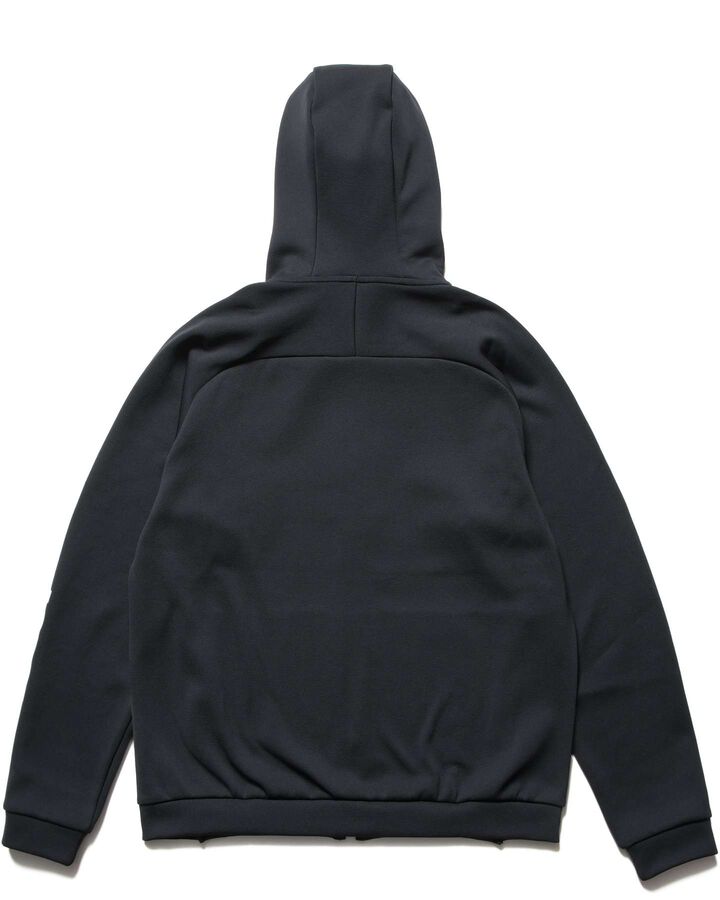 QUARTER KNIT ESSENTIAL ZIP-UP HOODIE,BLACK, medium image number 1