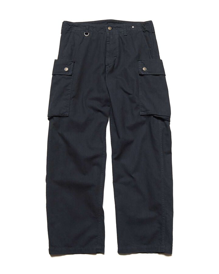 DAMAGED MILITARY PANTS,BLACK, medium