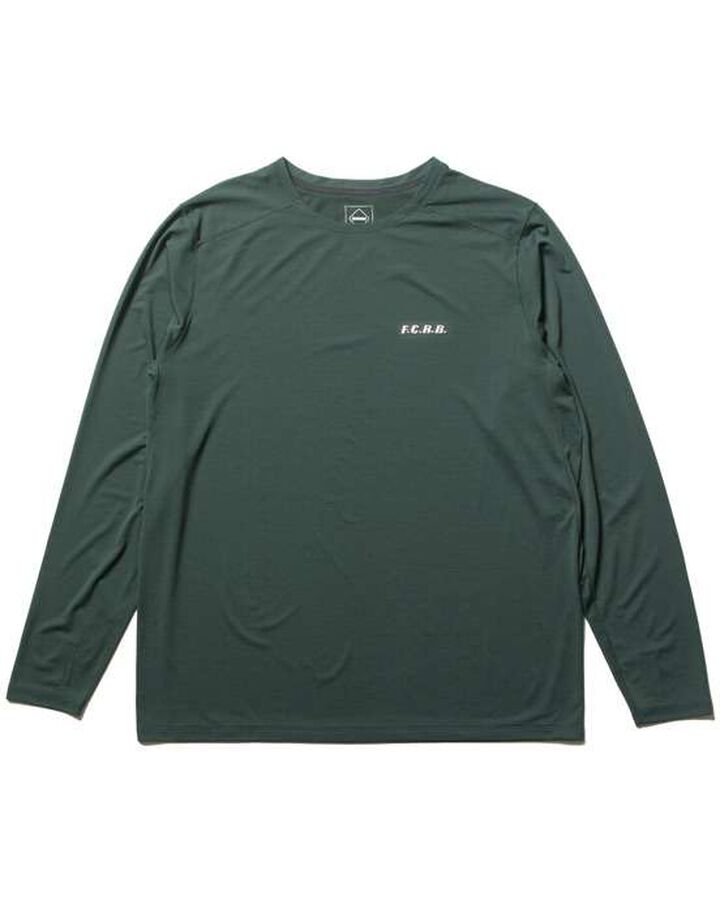 TECH L/S TRAIL TOP,GREEN, medium