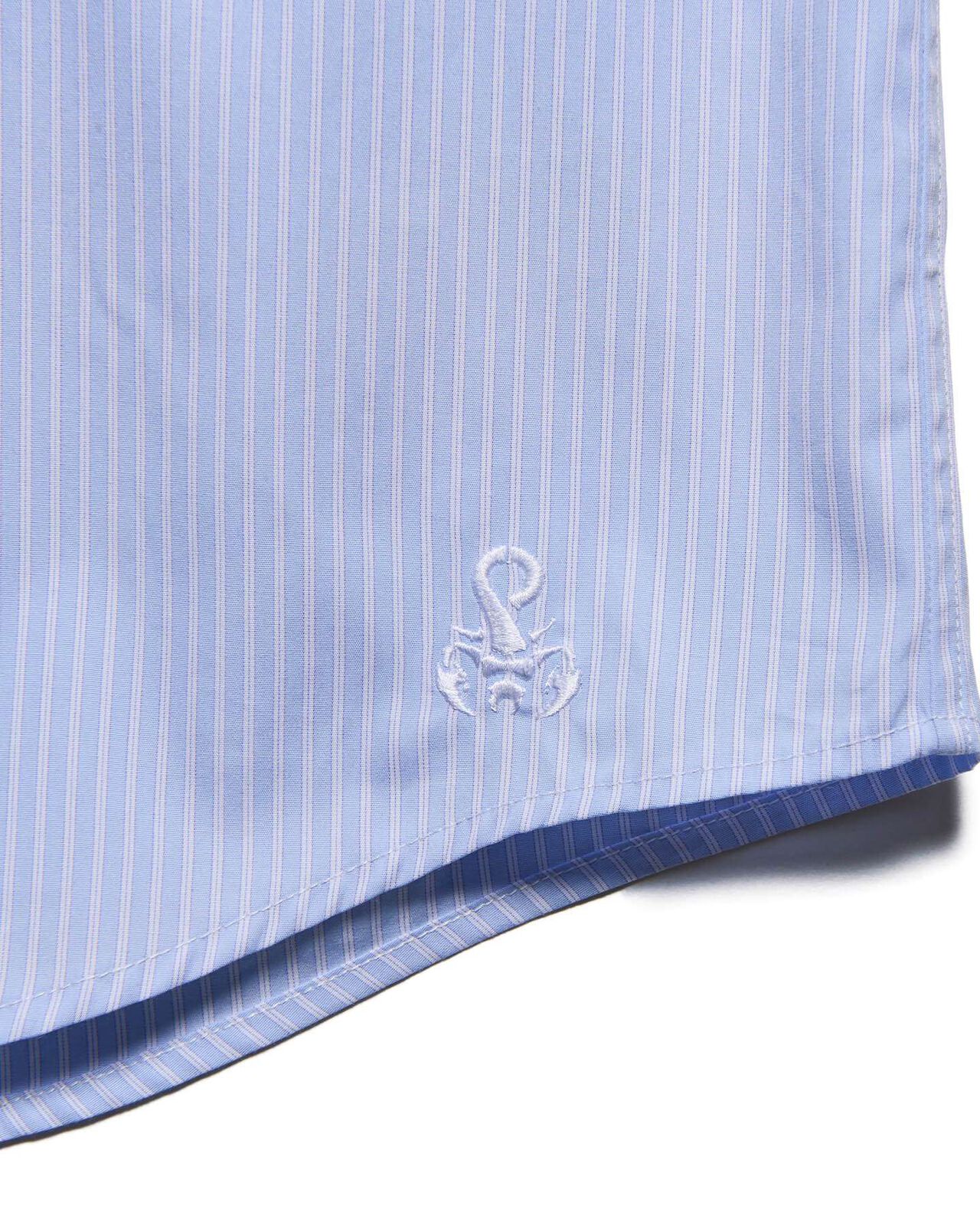 SUVIN GIZA RELAX-FIT S/S SHIRT,BLUE, large image number 3