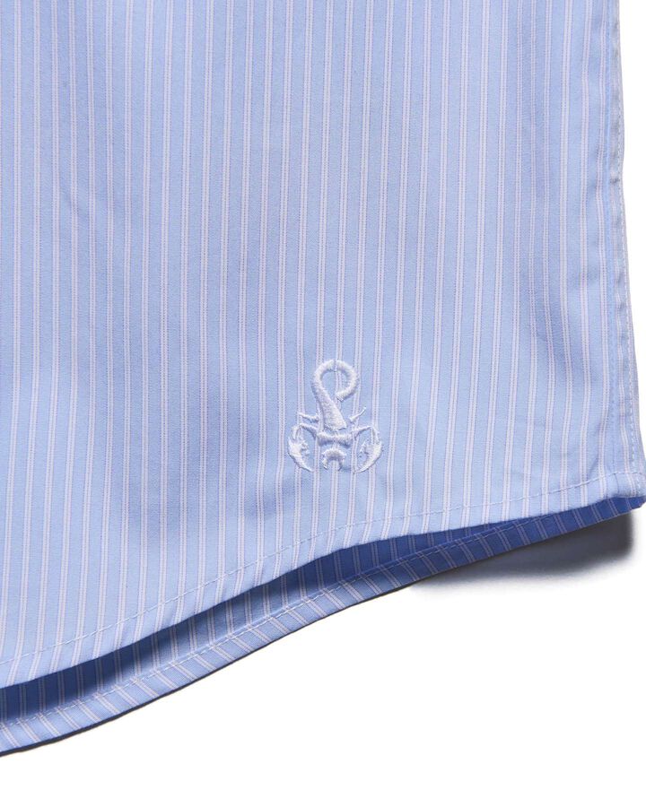 SUVIN GIZA RELAX-FIT S/S SHIRT,BLUE, medium image number 3