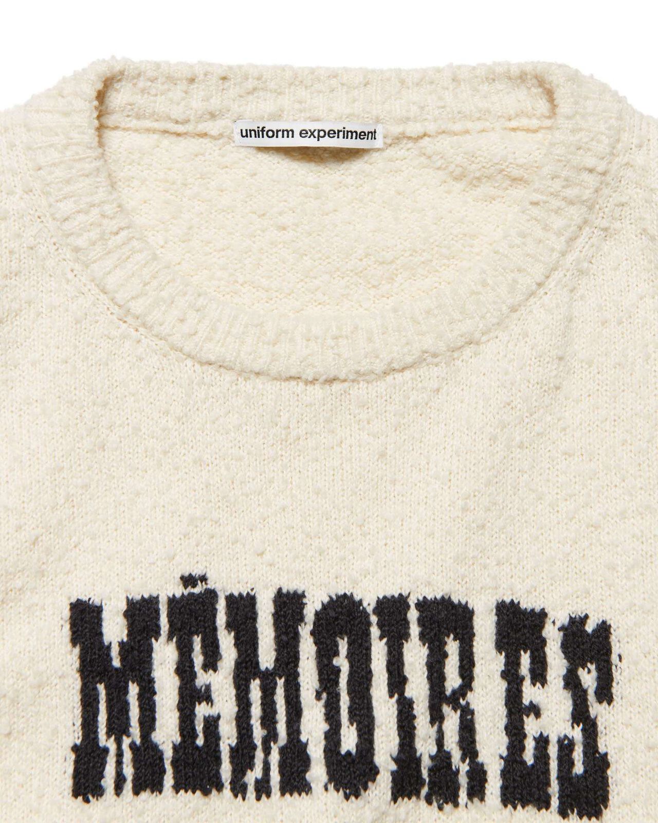 ASGER JORN: MEMOIRES JACQUARD KNIT,OFF WHITE, large image number 2