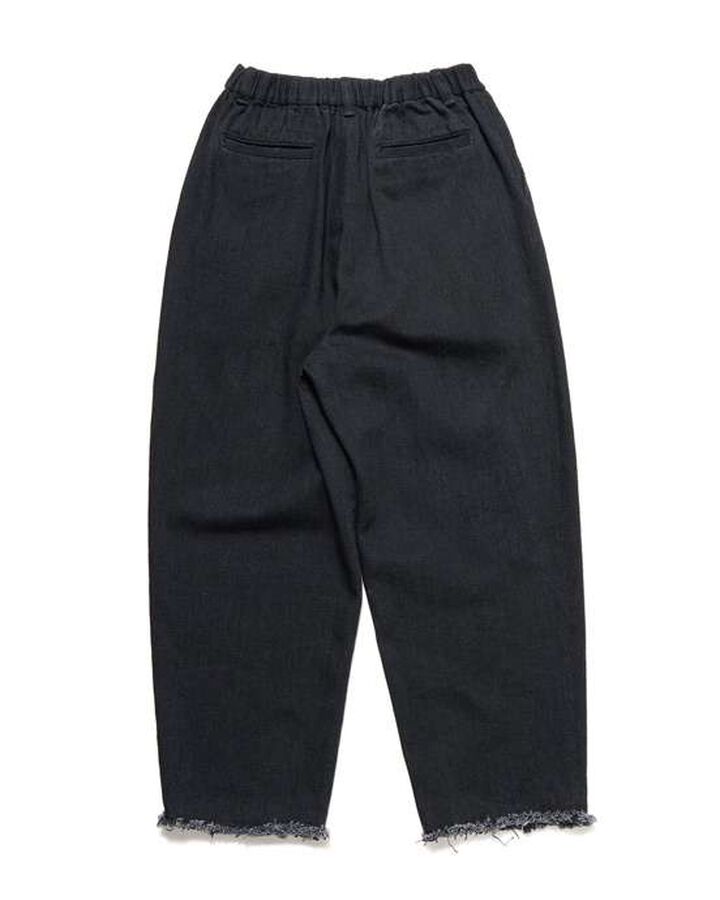 WASHED RELAX FIT PANTS,BLACK, medium image number 1
