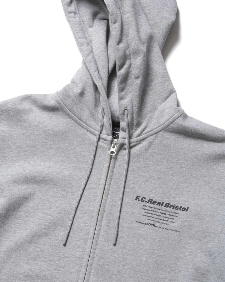 SPIRIT ZIP-UP SWEAT HOODIE,GRAY, medium image number 2
