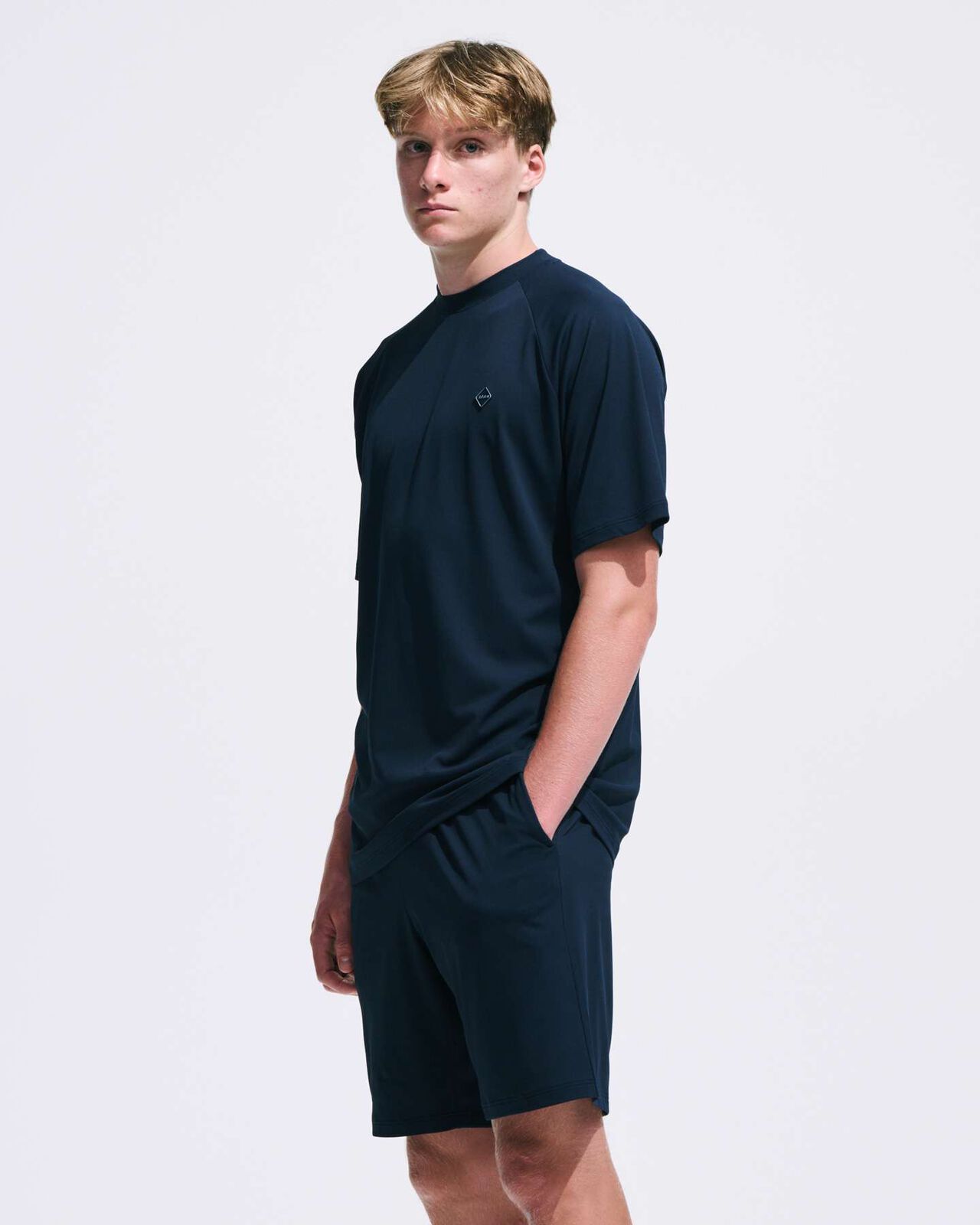 TRAINING S/S TOP&SHORTS,NAVY, large image number 8