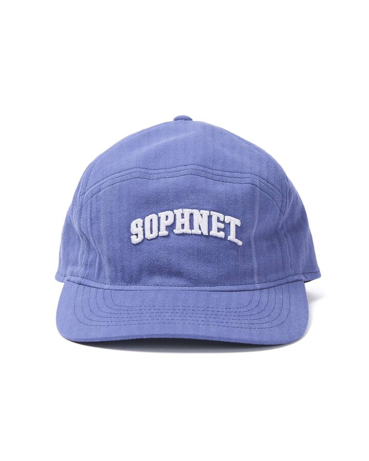 DAMAGED COLLEGE LOGO CAP,BLUE, medium