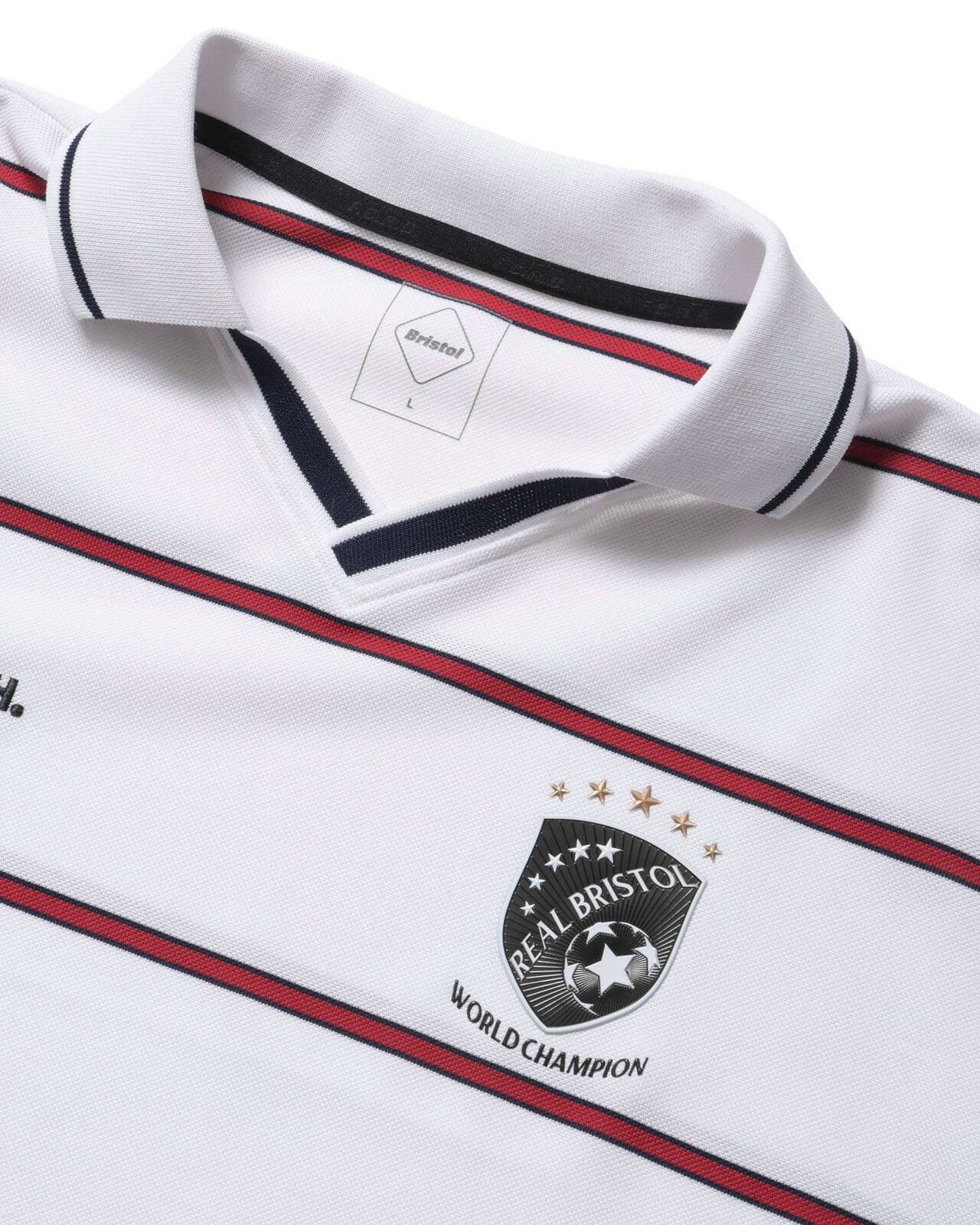CHAMPIONS BORDER S/S GAME SHIRT,WHITE, large image number 2