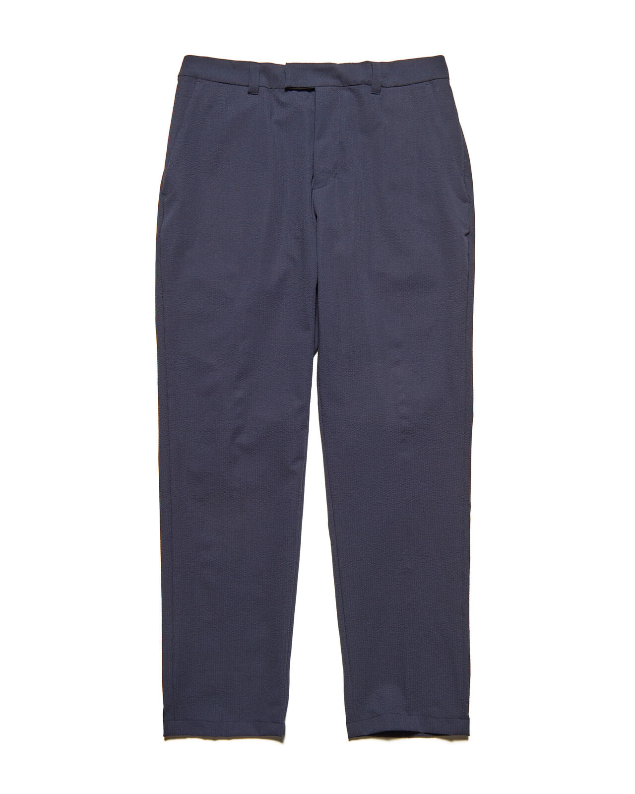 4WAY STRETCH SHIRRING SLIM-FIT SLACKS,NAVY, large image number 0