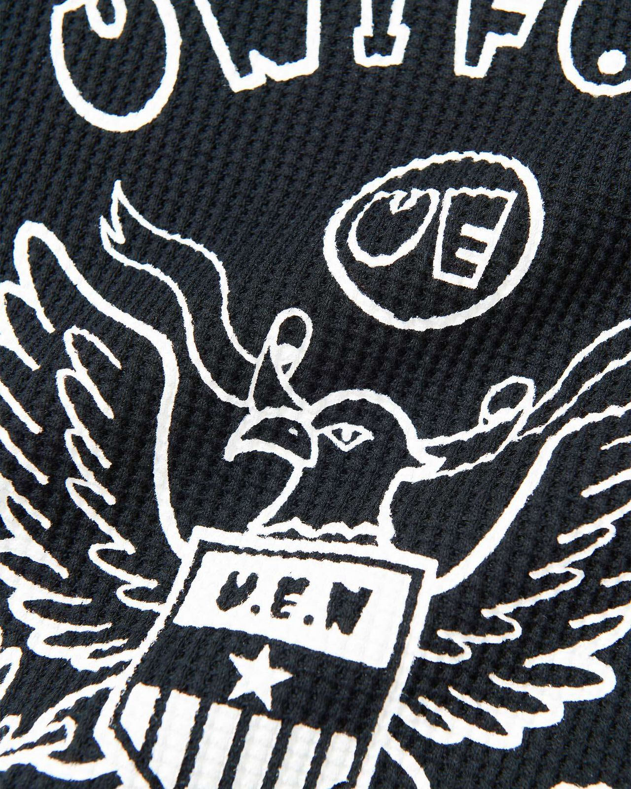 UE NAVY WAFFLE TEE,BLACK, large image number 2