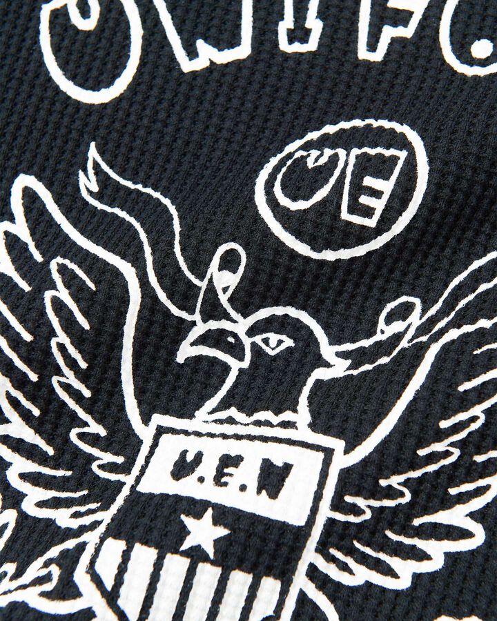 UE NAVY WAFFLE TEE,BLACK, medium image number 2