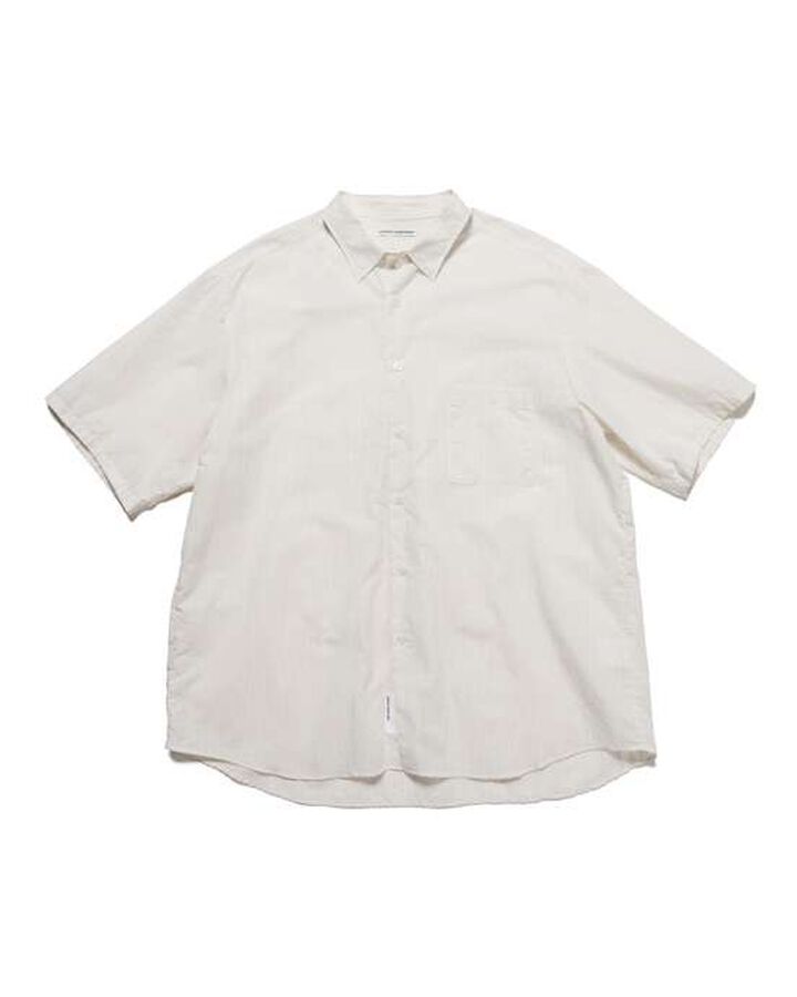 STRIPE S/S SHIRT,WHITE, medium