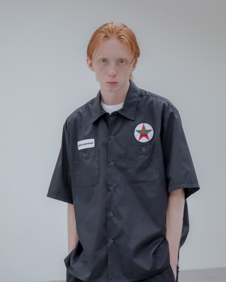 S/S WORK SHIRT,BEIGE, medium image number 6