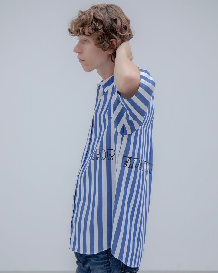 BOLD STRIPE S/S SHIRT,BLACK, medium image number 4