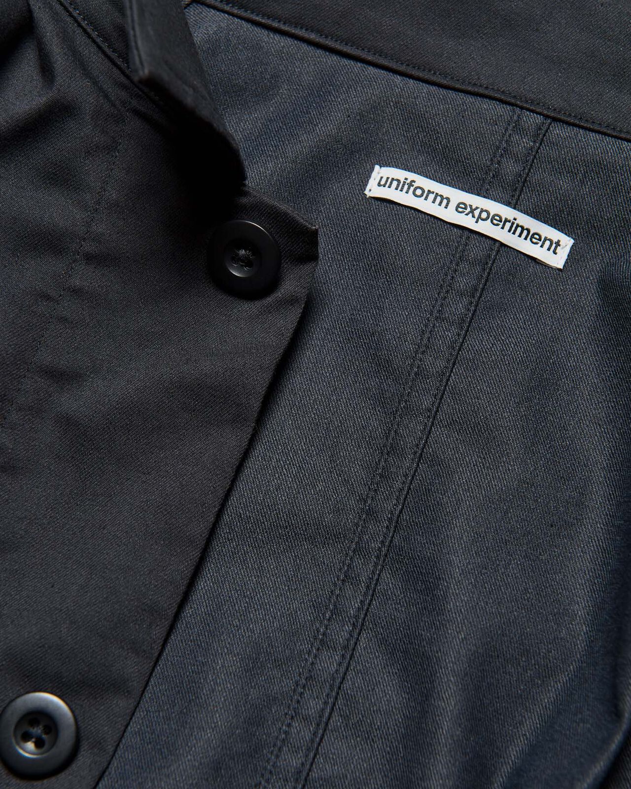 STRETCH TWILL FATIGUE SHIRT,BLACK, large image number 5