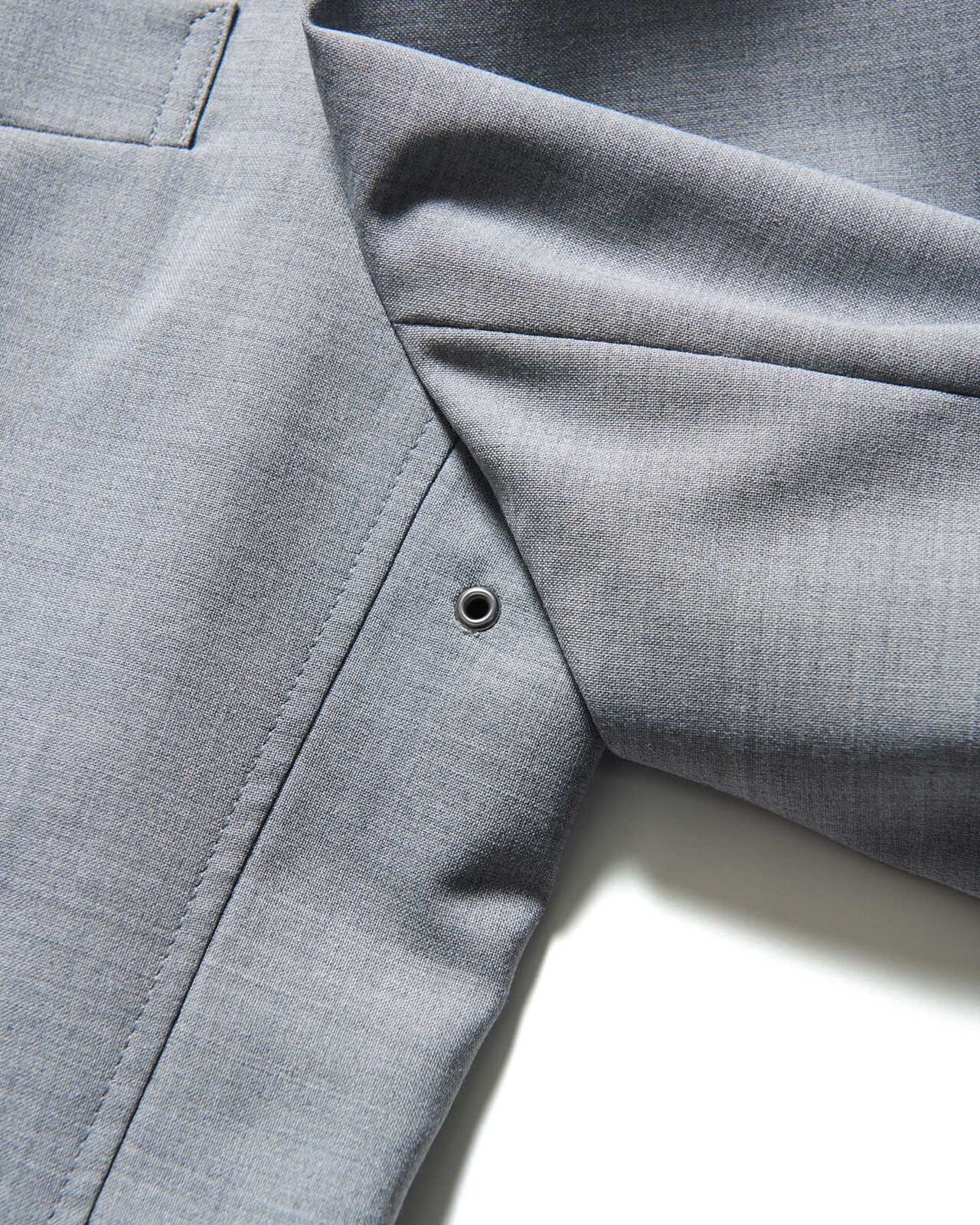 SUMMER STRETCH WOOL STANDARD 2BUTTON JACKET,GRAY, large image number 4