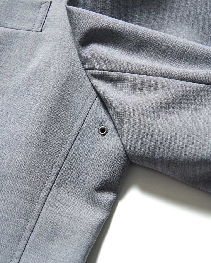 SUMMER STRETCH WOOL STANDARD 2BUTTON JACKET,GRAY, medium image number 4