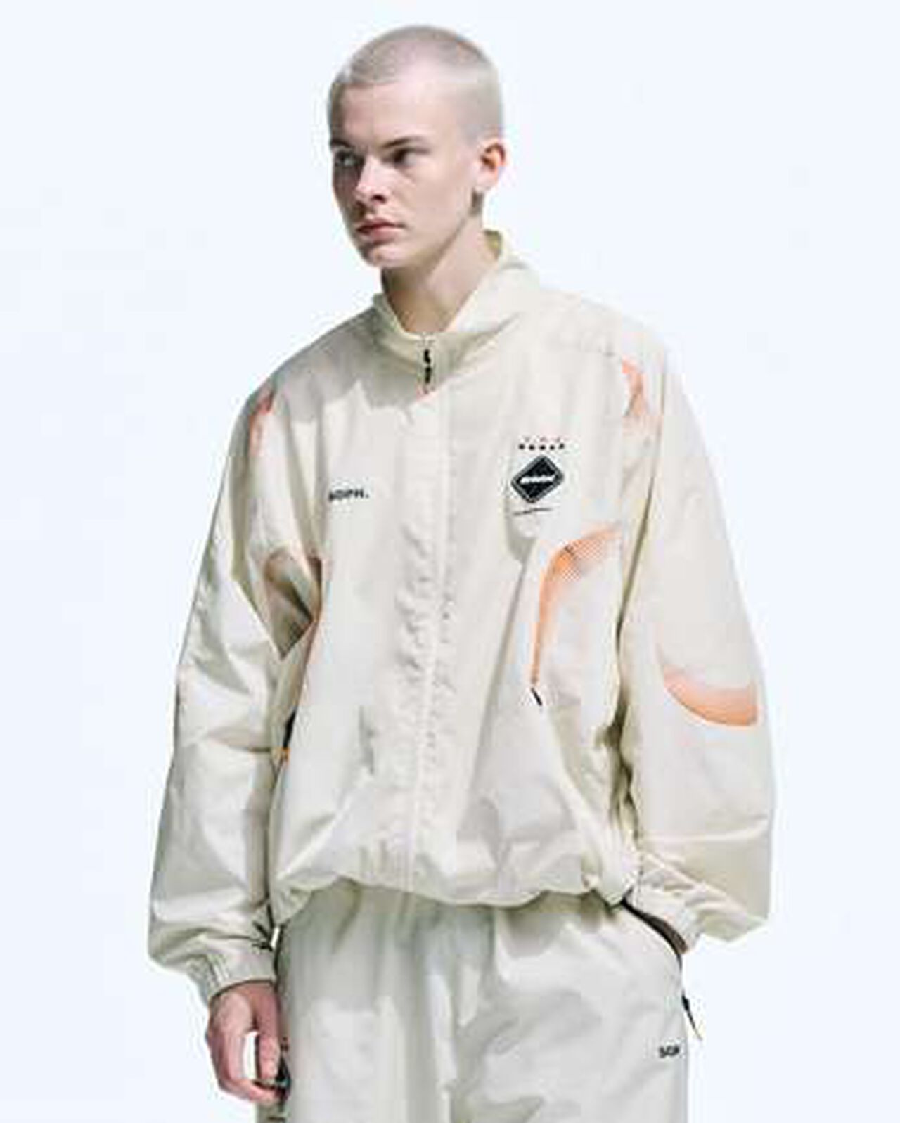 STAND COLLAR PRACTICE JACKET,BLACK, large image number 6