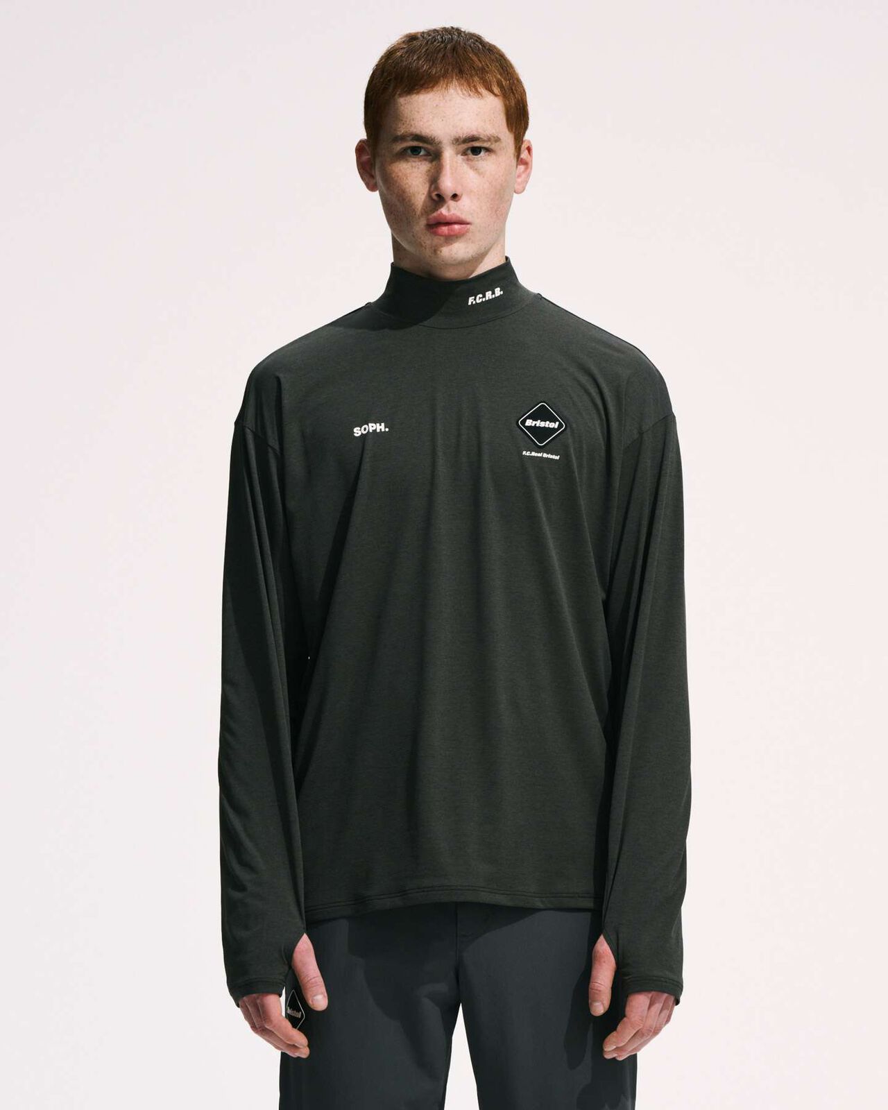 L/S MOCKNECK TOP,BLACK, large image number 5
