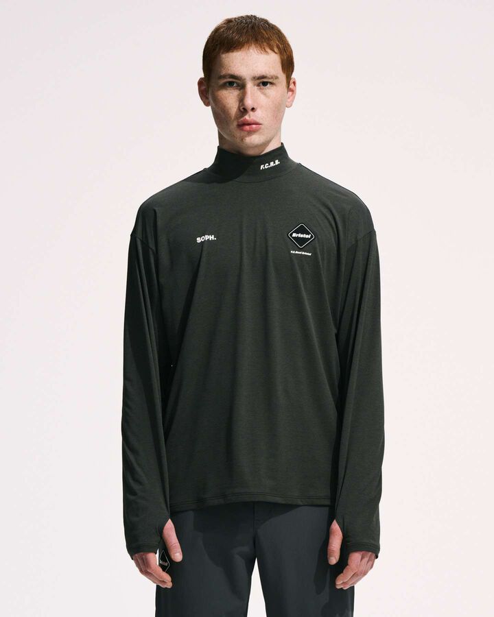 L/S MOCKNECK TOP,BLACK, medium image number 5