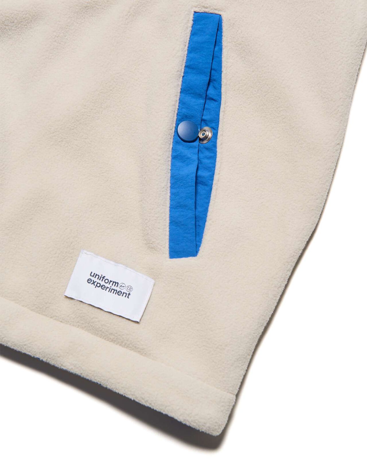 FLEECE CREWNECK TOP,OFF WHITE, large image number 2