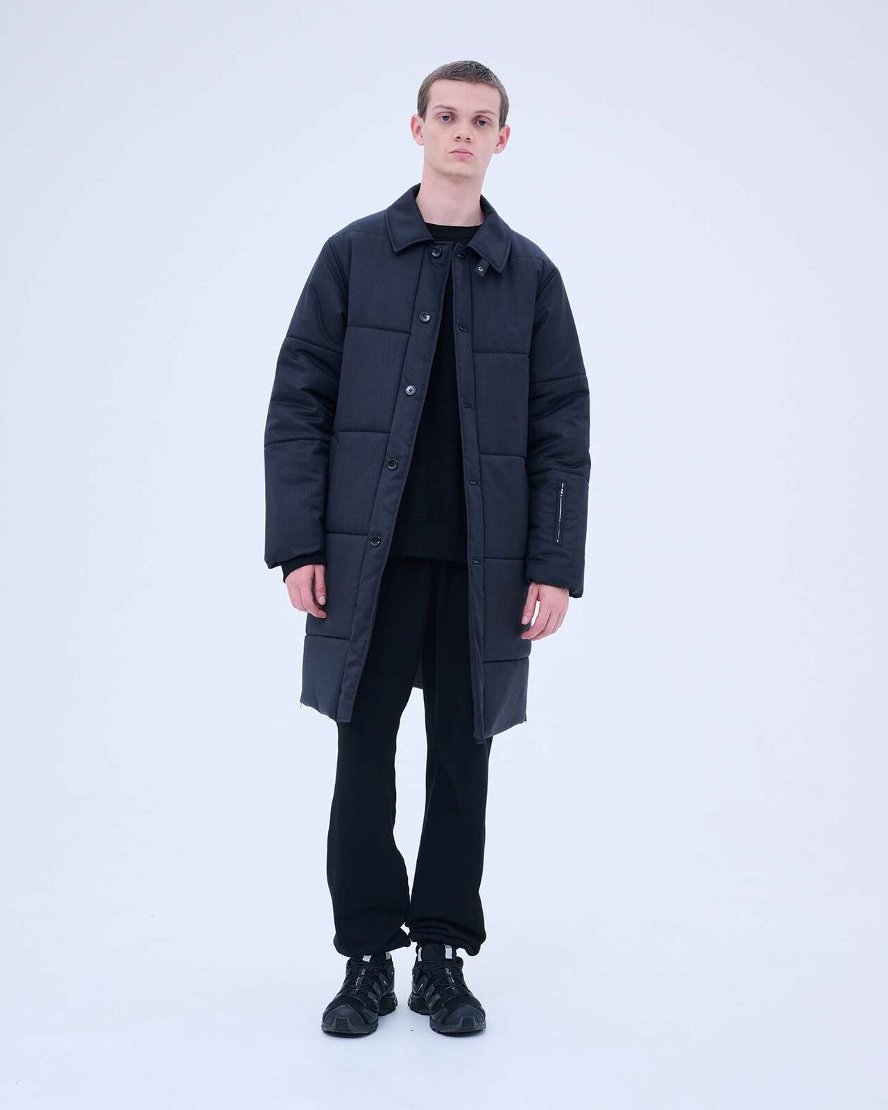 PADDED COAT,BLACK, large image number 4