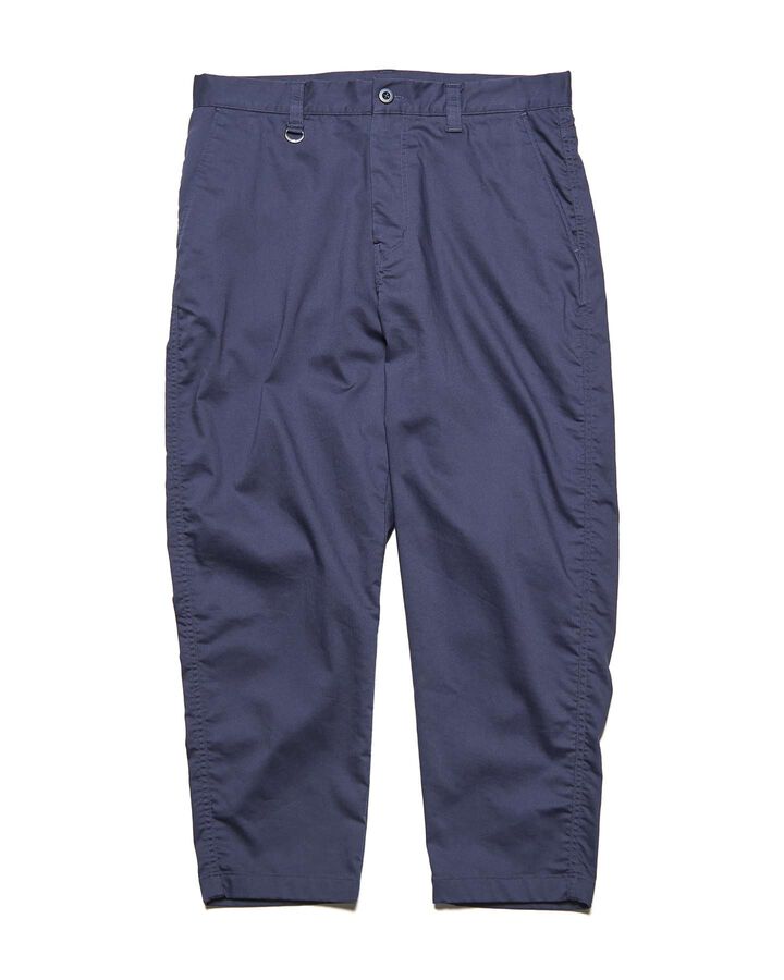 STRETCH TWILL SLIM CROPPED PANTS,NAVY, medium