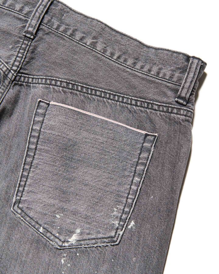 DAMAGED REGULAR-FIT JEANS,BLACK, medium image number 5