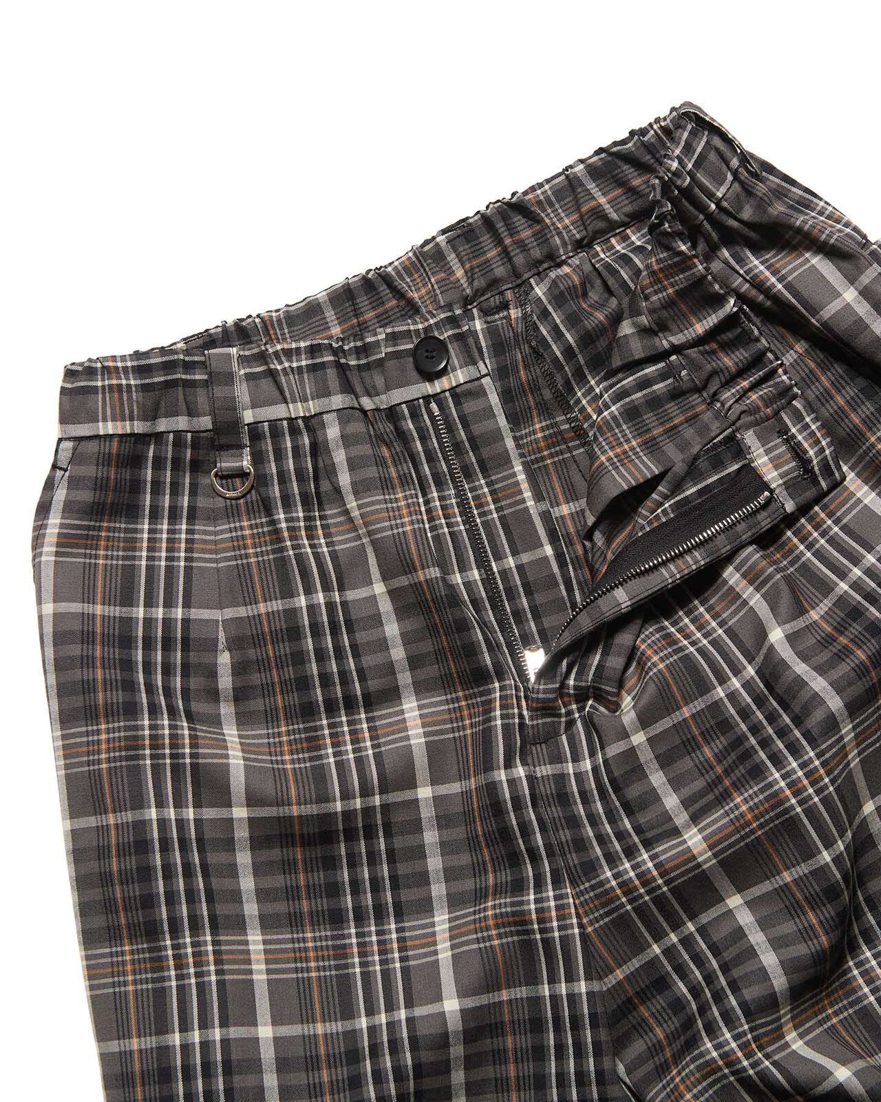 WASHBLE WOOL TAPERED BOLD PANTS,A, large image number 2