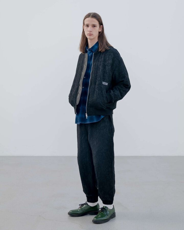 JACQUARD SHORT BLOUSON,BLACK, medium image number 6