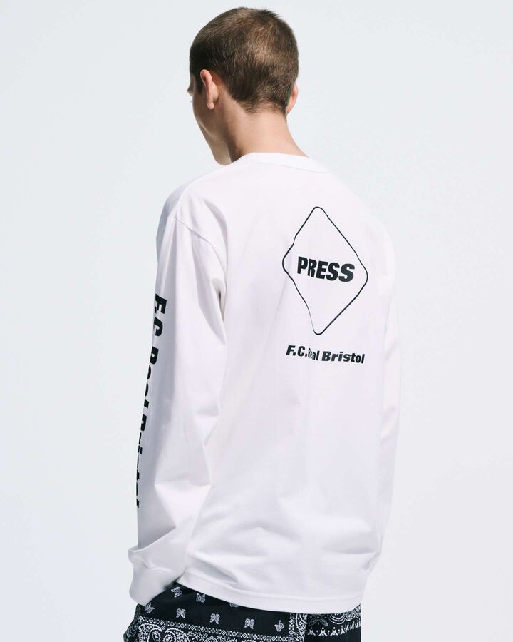 PRESS L/S TEE,WHITE, medium image number 5