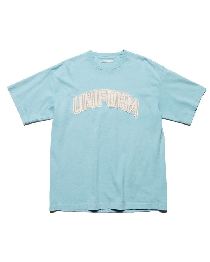 CUT-OUT LOGO TEE,LIGHT BLUE, medium