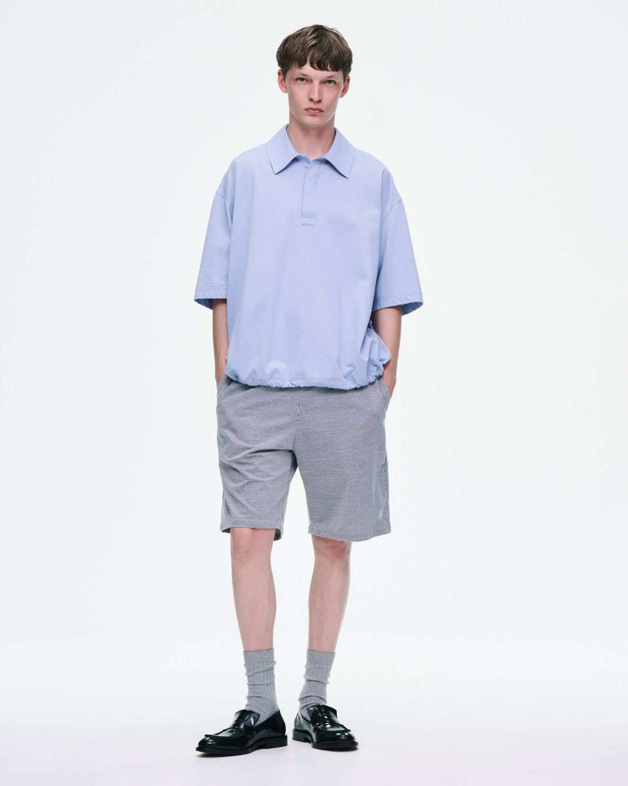 STRETCH SUCKER S/S POLO SHIRT,A, large image number 5