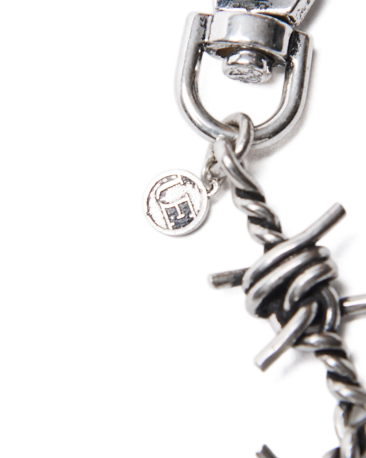 BARBED WIRE WALLET CHAIN,SILVER, large image number 4