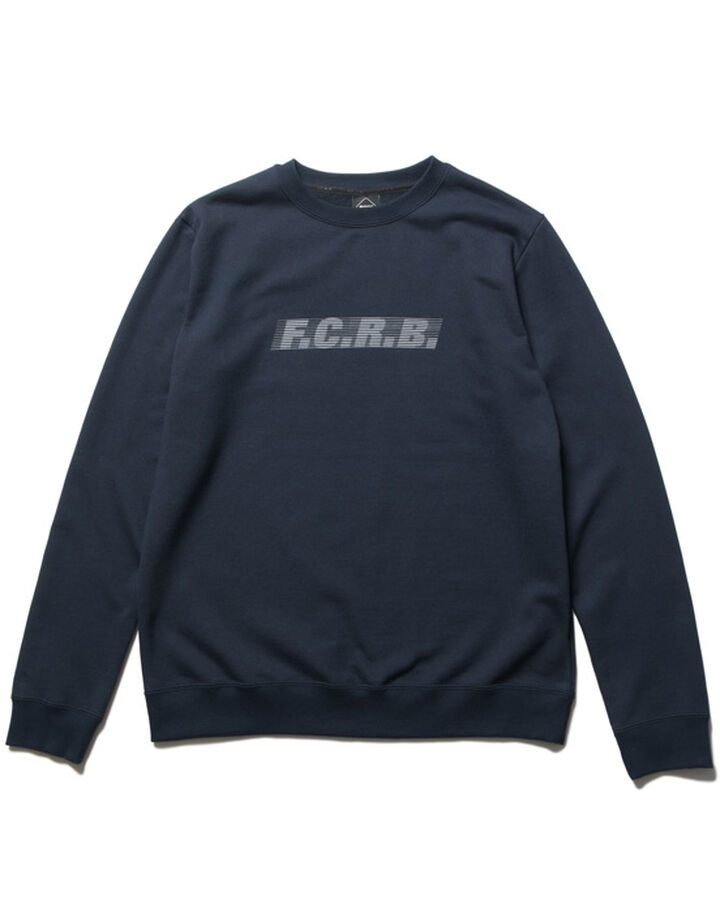 EFFECT LINE LOGO TEAM CREWNECK SWEAT,NAVY, medium image number 0